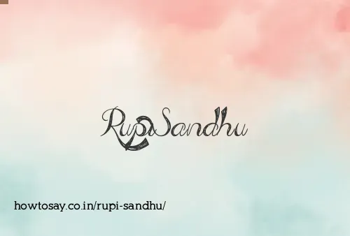 Rupi Sandhu