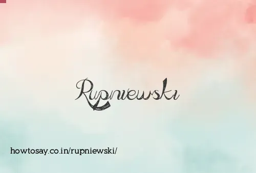 Rupniewski