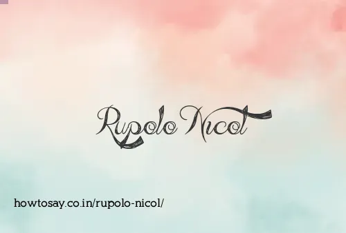 Rupolo Nicol