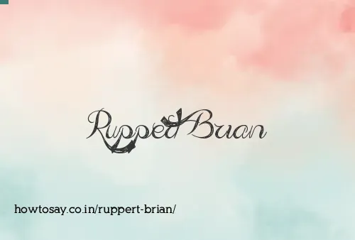 Ruppert Brian