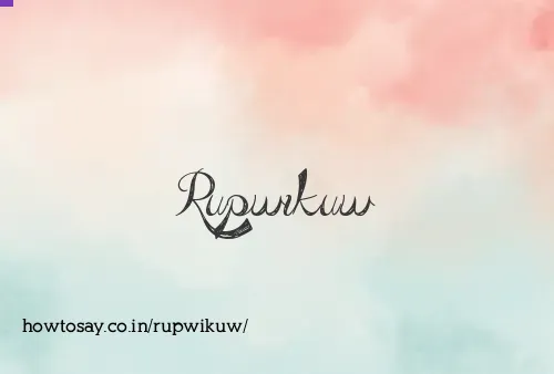 Rupwikuw
