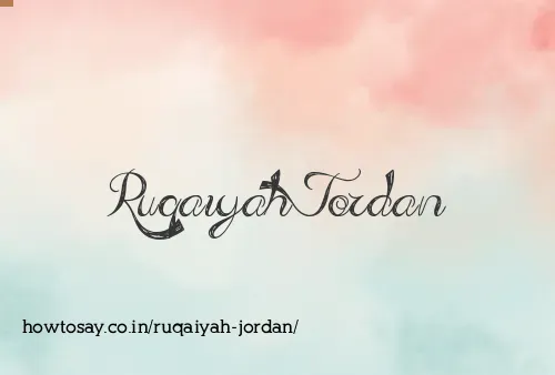 Ruqaiyah Jordan