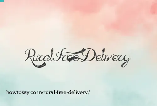 Rural Free Delivery