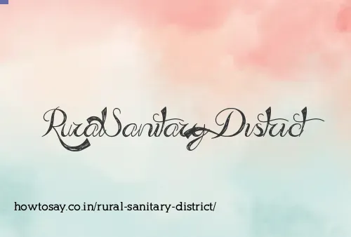 Rural Sanitary District