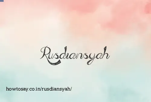 Rusdiansyah