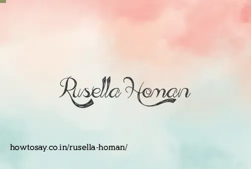 Rusella Homan