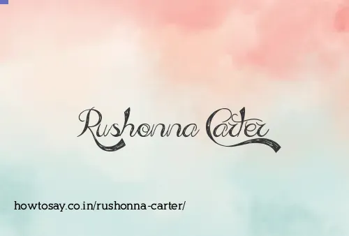 Rushonna Carter