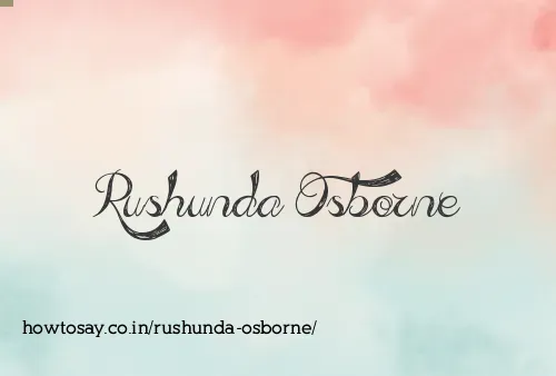 Rushunda Osborne