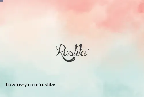 Ruslita