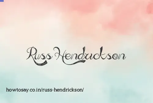 Russ Hendrickson