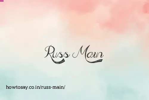 Russ Main