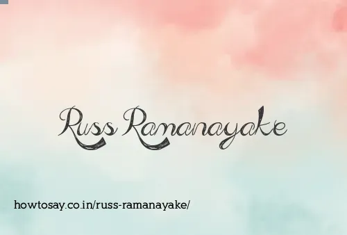 Russ Ramanayake