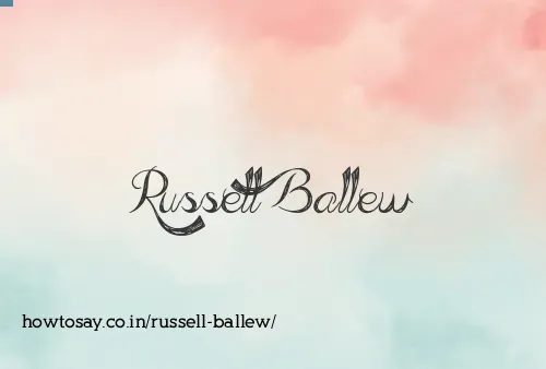 Russell Ballew