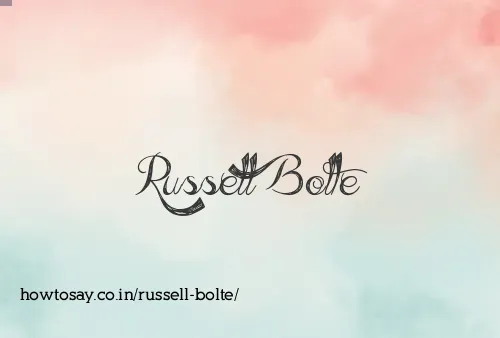 Russell Bolte