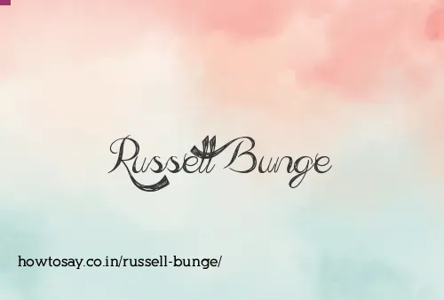 Russell Bunge