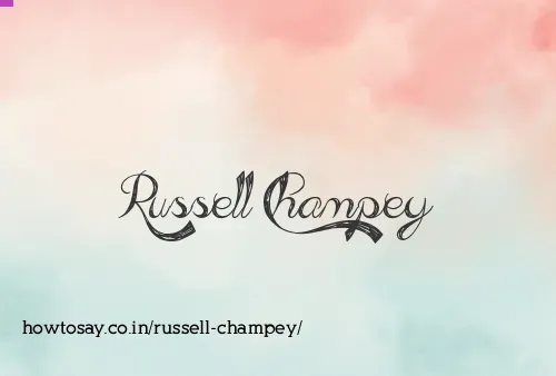 Russell Champey