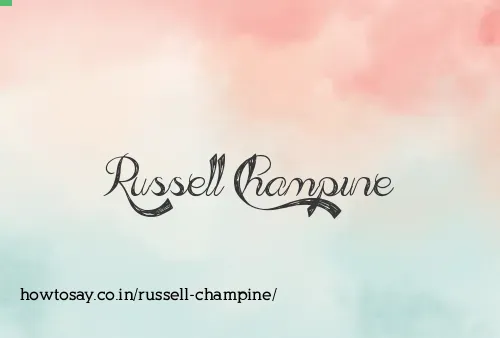 Russell Champine