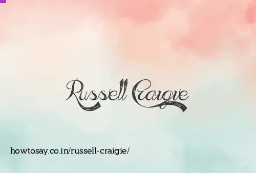Russell Craigie