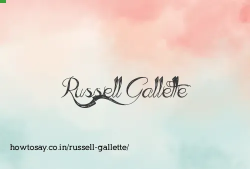 Russell Gallette