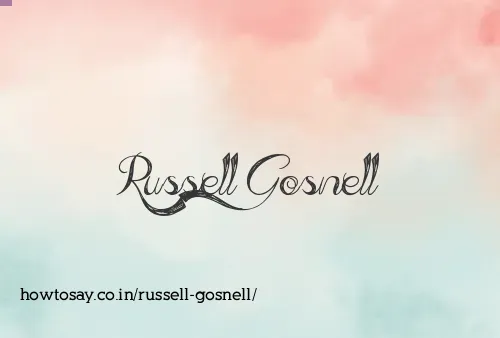 Russell Gosnell