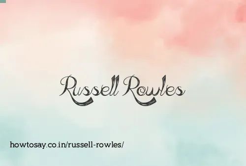 Russell Rowles
