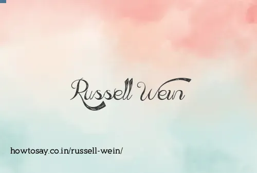 Russell Wein