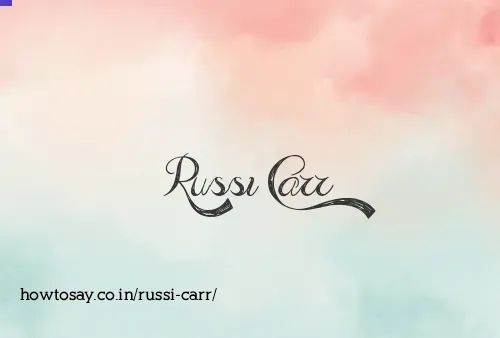 Russi Carr