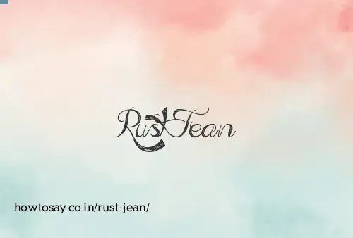Rust Jean