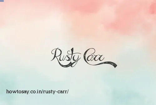 Rusty Carr