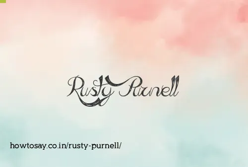 Rusty Purnell