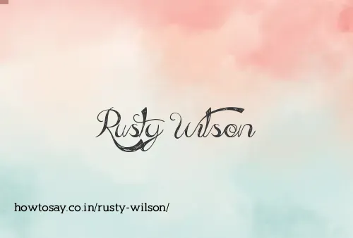 Rusty Wilson