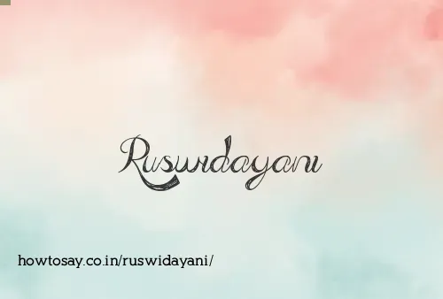 Ruswidayani