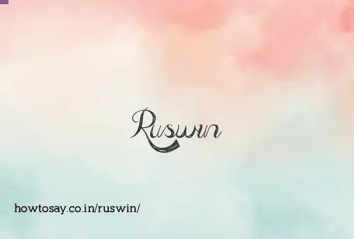 Ruswin