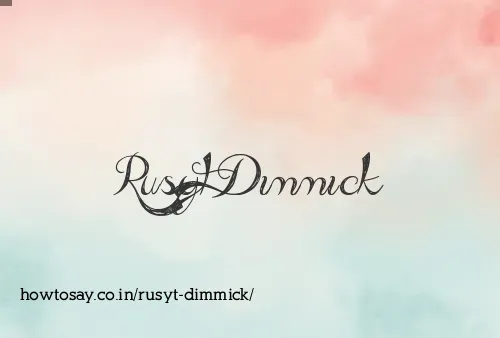 Rusyt Dimmick