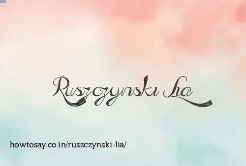 Ruszczynski Lia