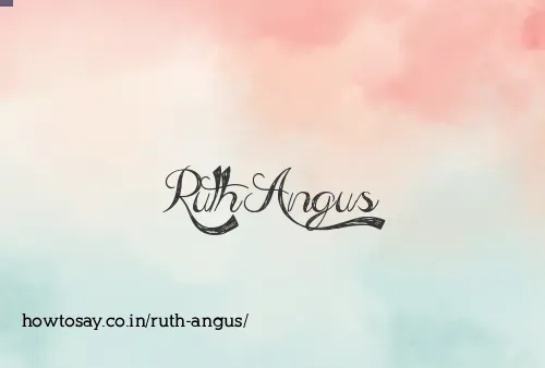 Ruth Angus