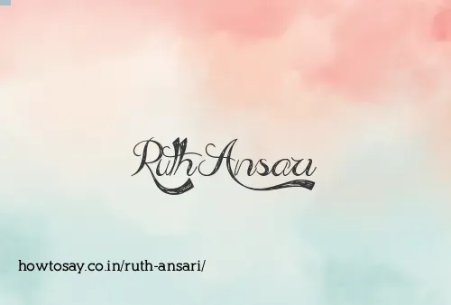 Ruth Ansari