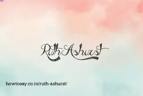 Ruth Ashurst