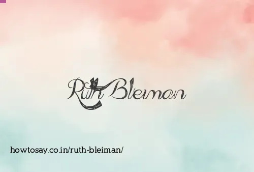Ruth Bleiman