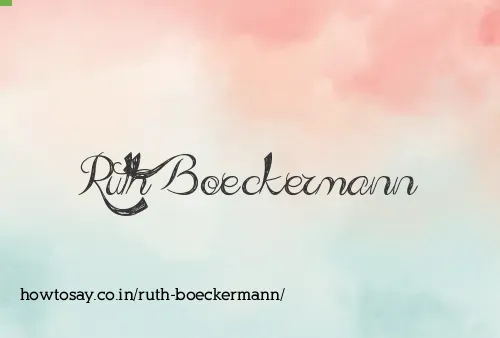 Ruth Boeckermann