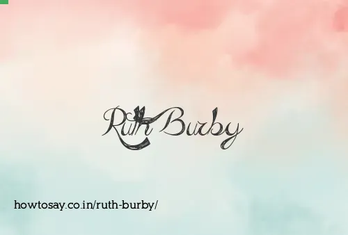 Ruth Burby