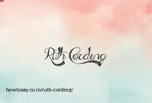 Ruth Cording
