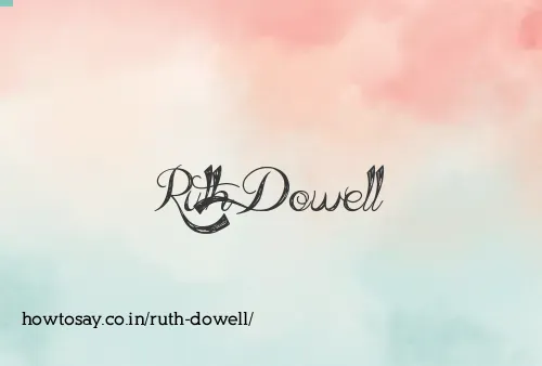 Ruth Dowell