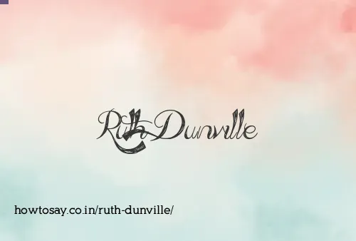 Ruth Dunville
