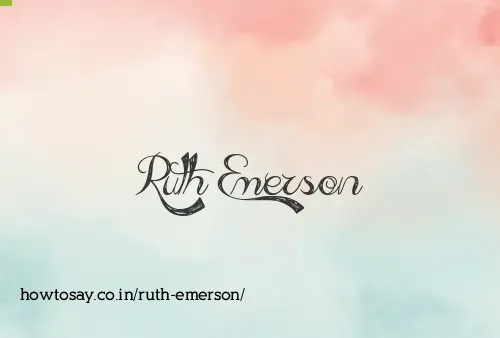 Ruth Emerson