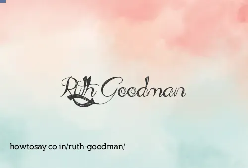 Ruth Goodman