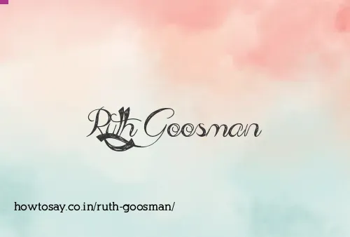 Ruth Goosman