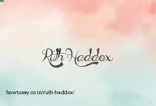 Ruth Haddox