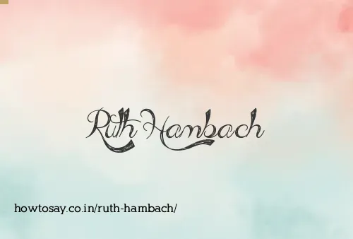 Ruth Hambach