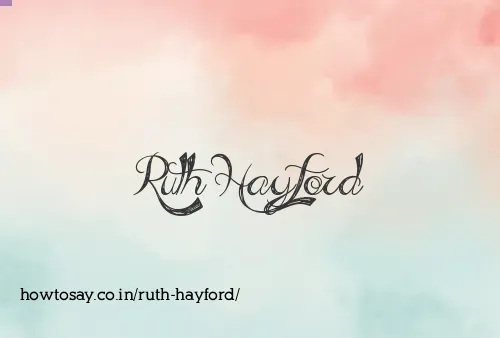 Ruth Hayford